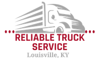 Reliable Truck Service logo with gray semi-truck and red text, Louisville, KY