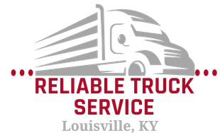 Reliable Truck Service logo with gray semi-truck and red text, Louisville, KY