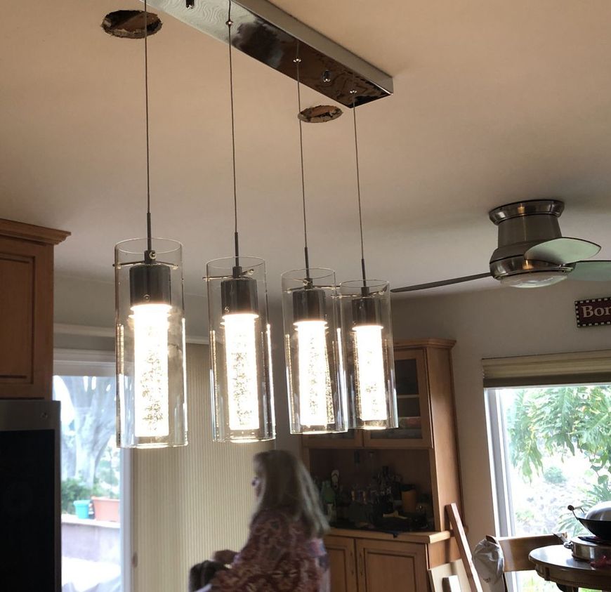 Residential electrical services including ceiling fan and lighting installation in San Diego County