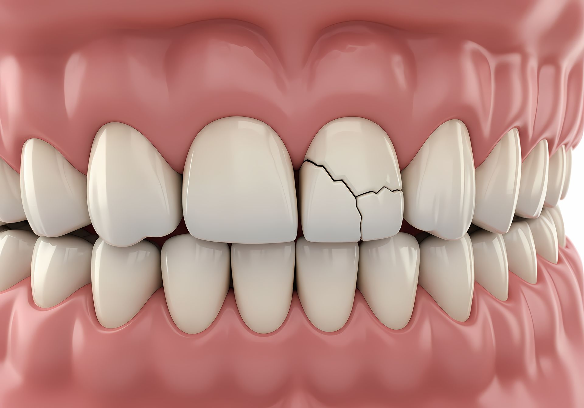 A gloved professional points to a specific area on a panoramic dental X-ray displayed on a screen.