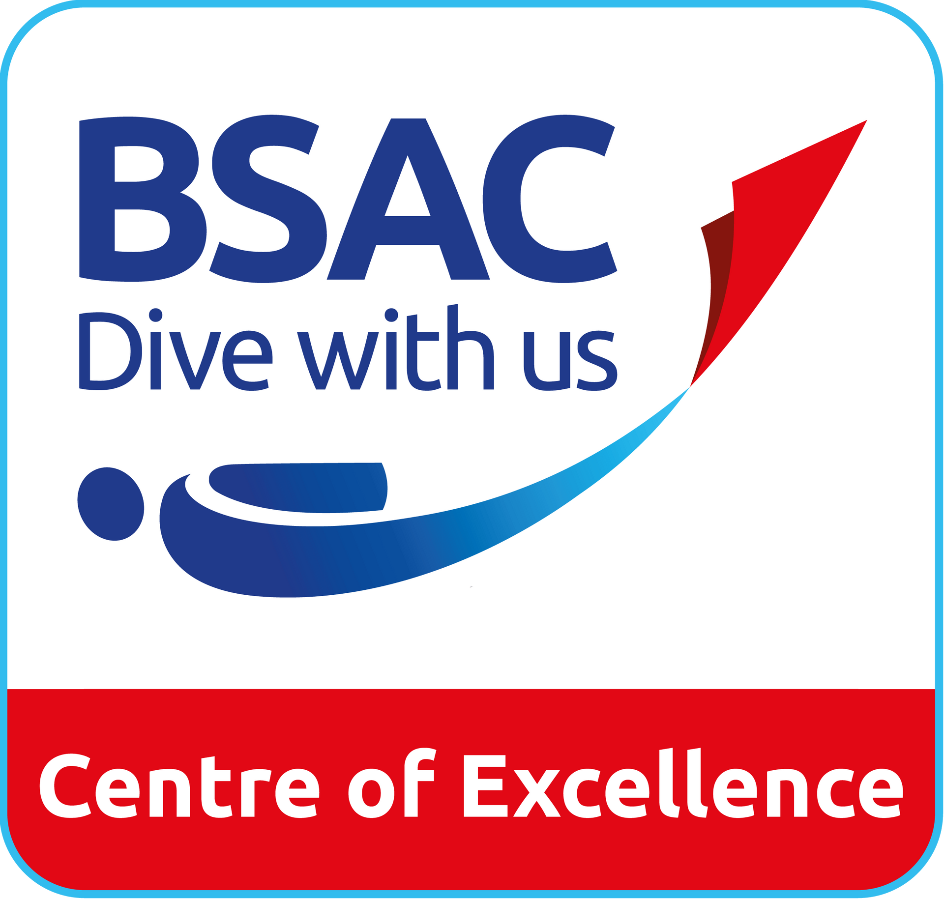 A logo for the bsac centre of excellence