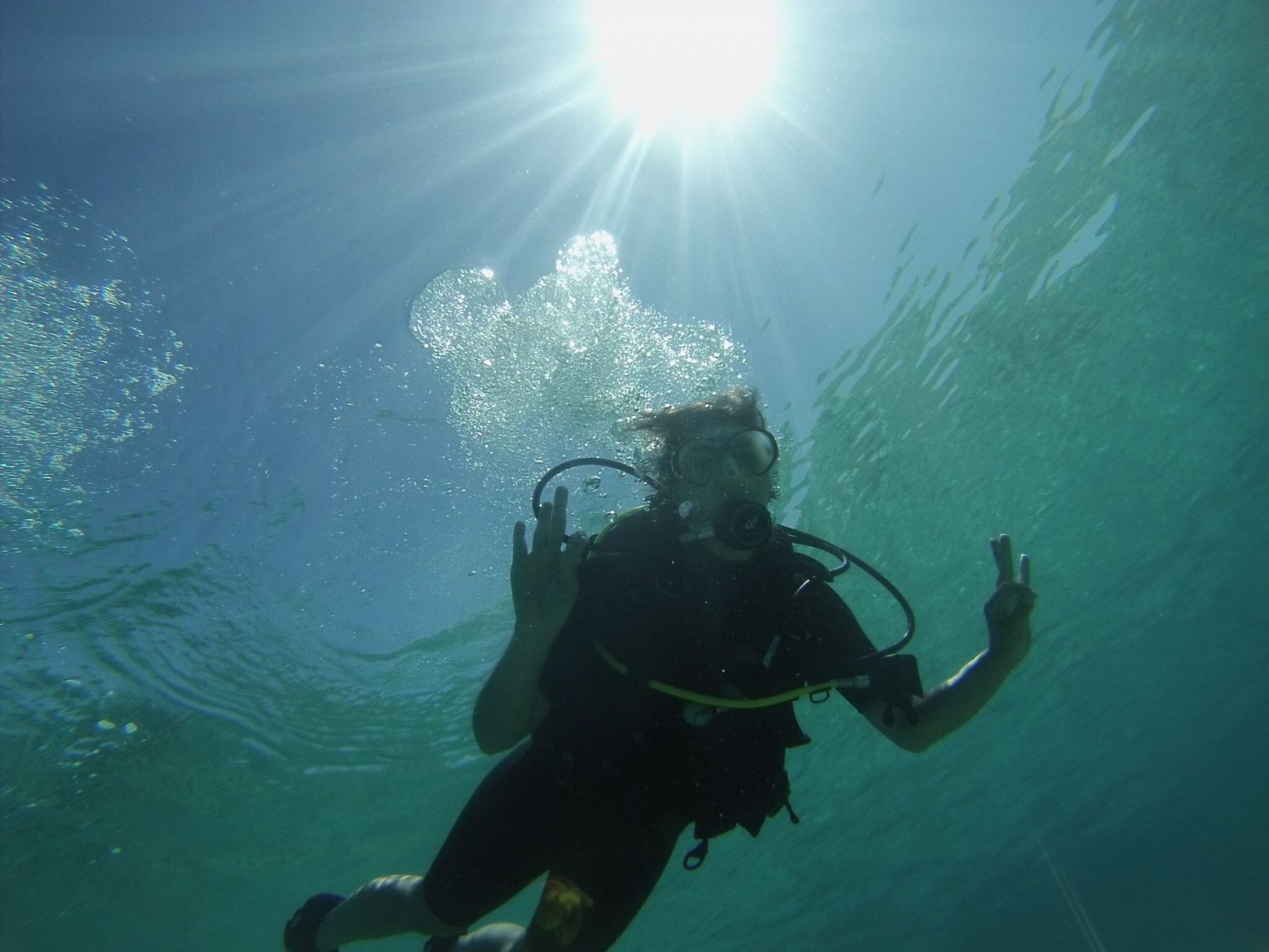 A Scuba Discovery Diver in Cyprus