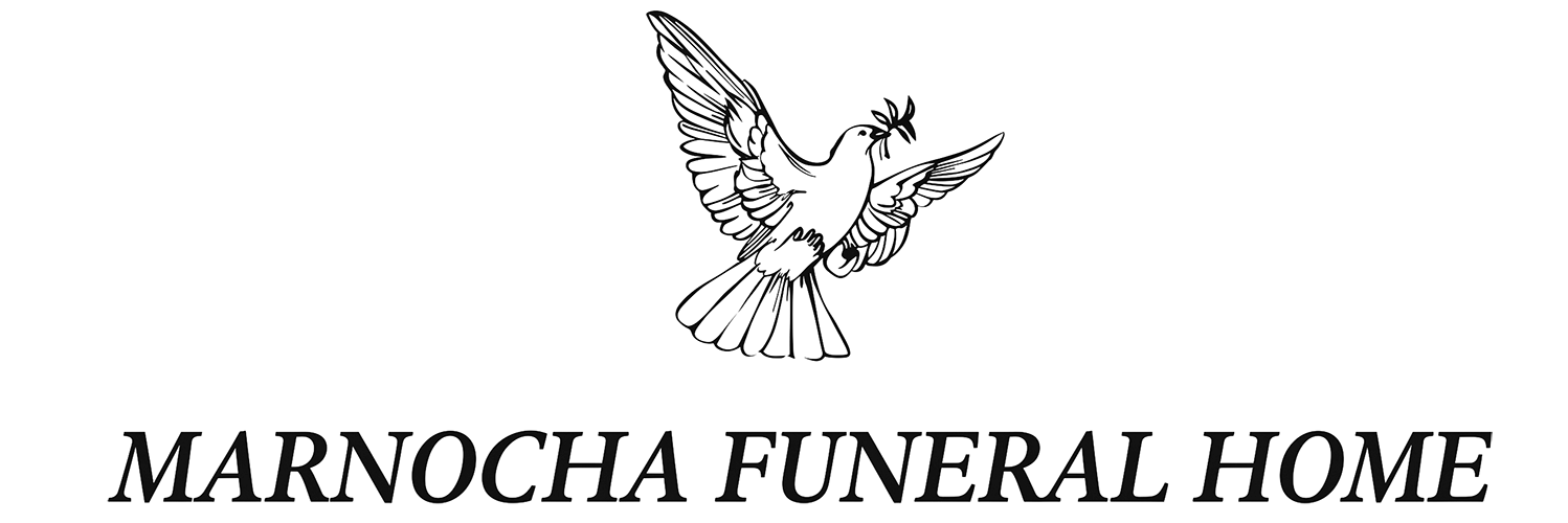 The logo for sample funeral home is shown on a white background.