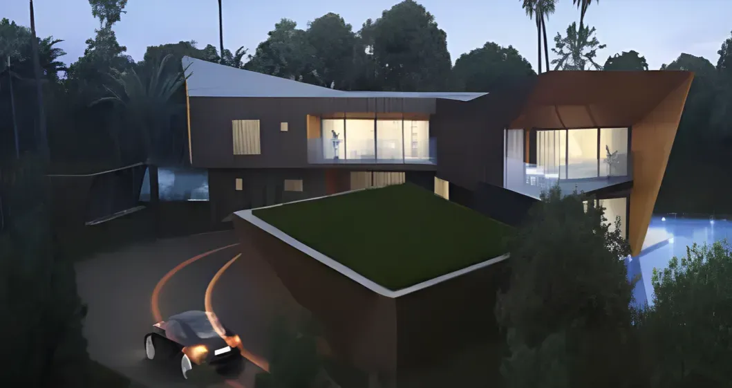 Image of a design of a building