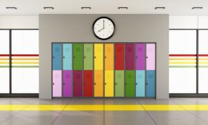 Colorful lockers