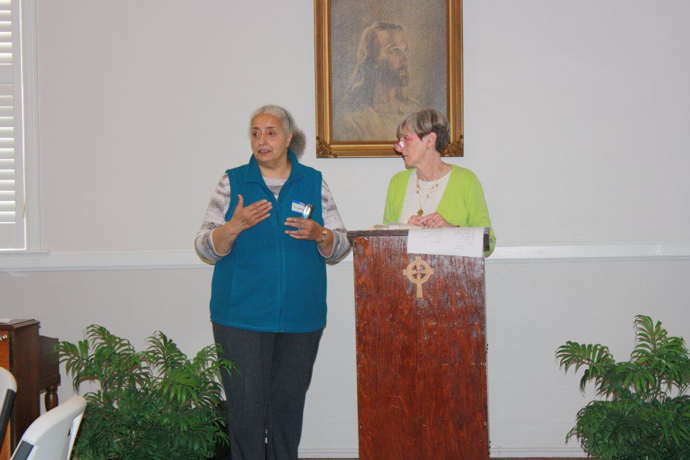 Susan Holton welcomes our Mission Co-worker, Nadia Ayoub, who serves in Greece
