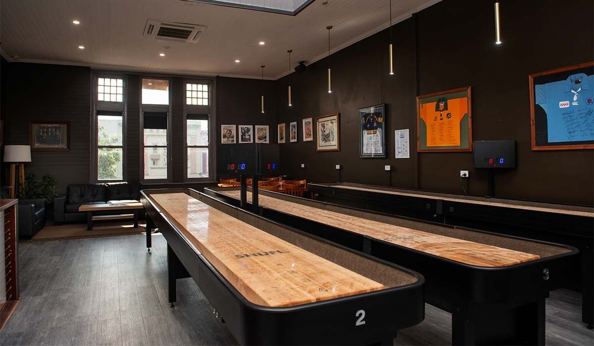3 SHUFFLEBOARD TABLES