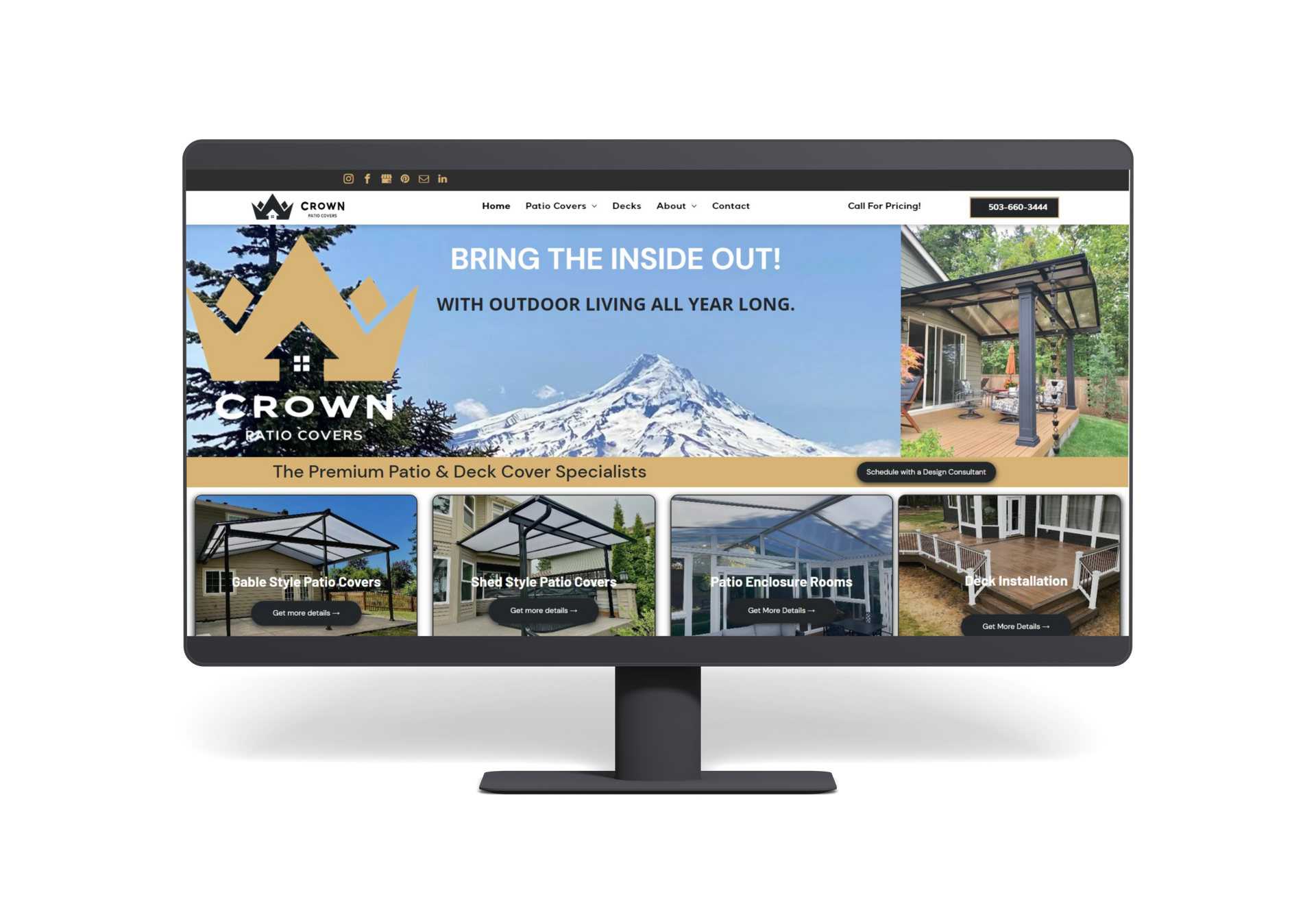 Patio Cover Contractor in Portland Oregon - Crown Patio Covers