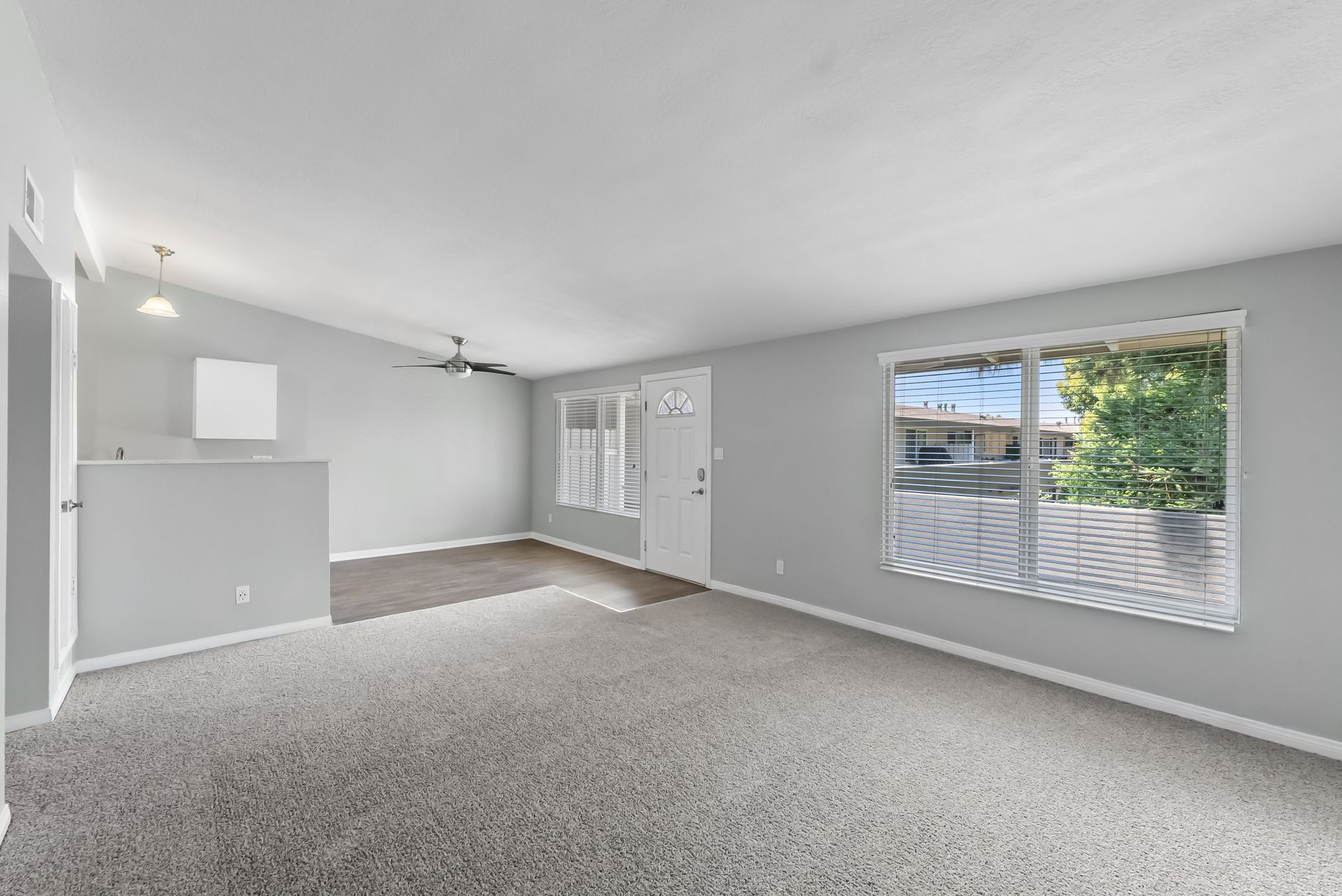 living room with window