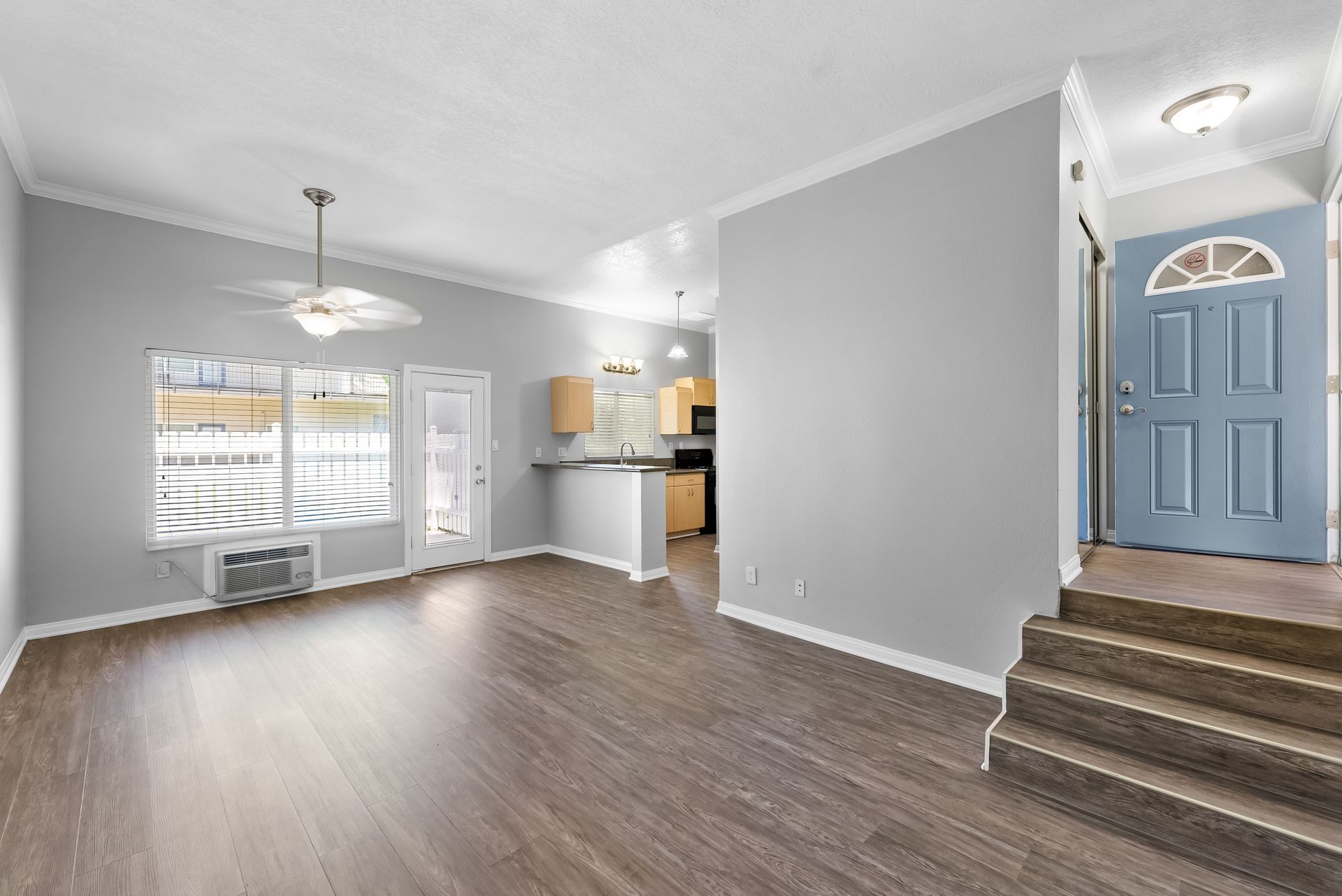 living room with window