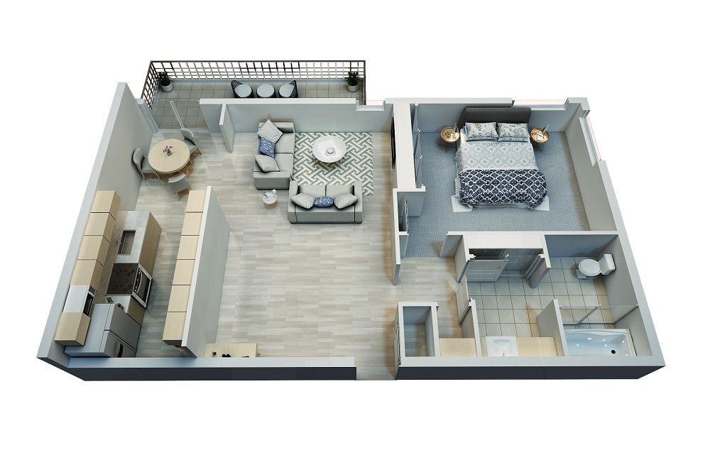 1 Bed |1 Bath