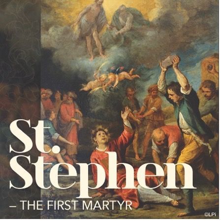 A poster for St. Stephen the first martyr.
