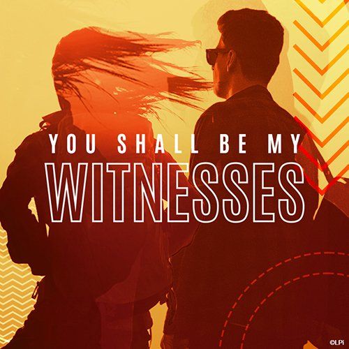 A man and a woman are standing next to each other with the words 