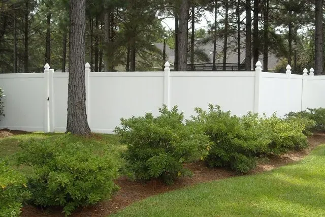 6 Ft. White Vinyl Privacy Fence — Valdosta, GA — Sims Fence Company