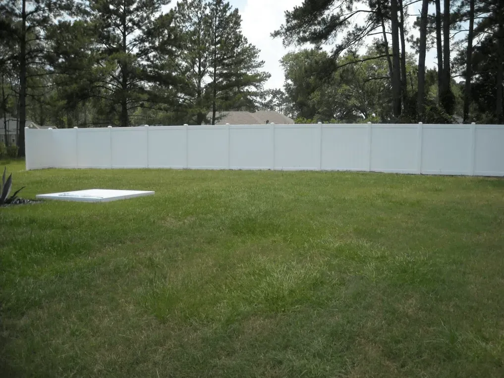 6 Ft. White Vinyl Privacy Fence — Valdosta, GA — Sims Fence Company