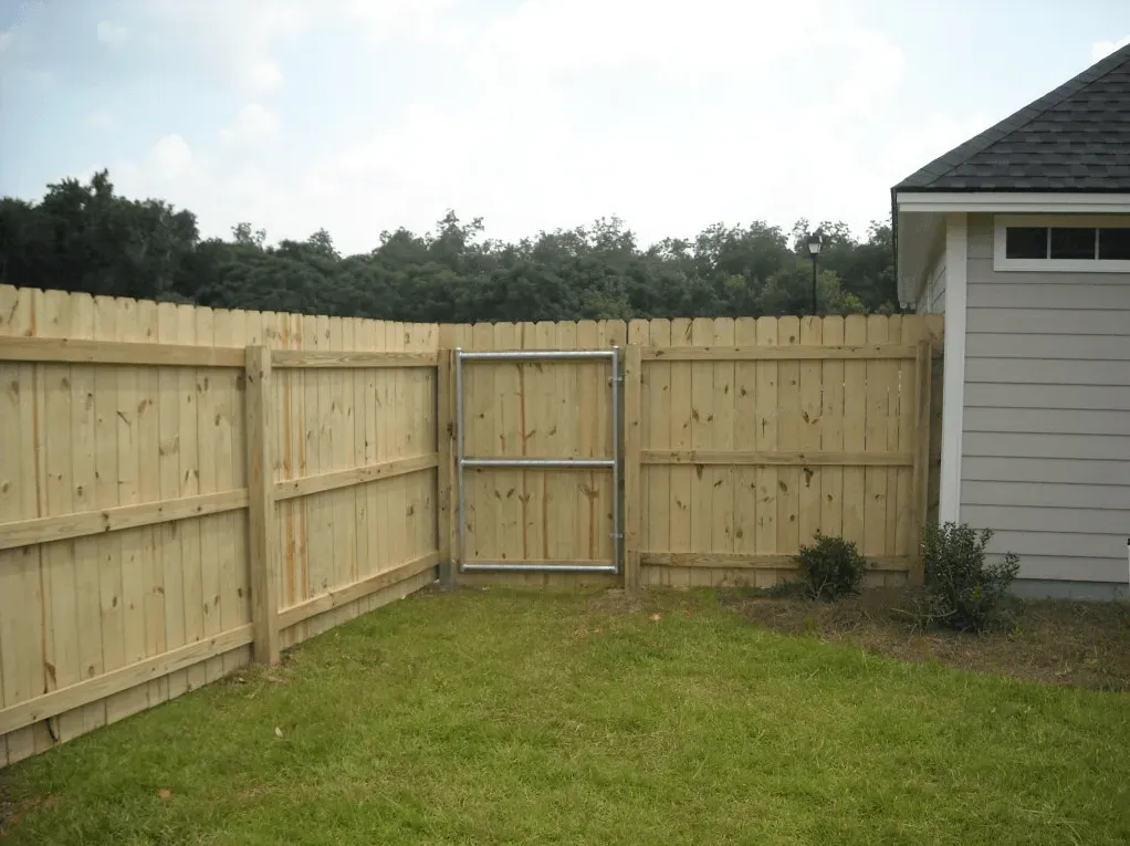6 Ft. Wood Privacy Fence (inside) — Valdosta, GA — Sims Fence Company