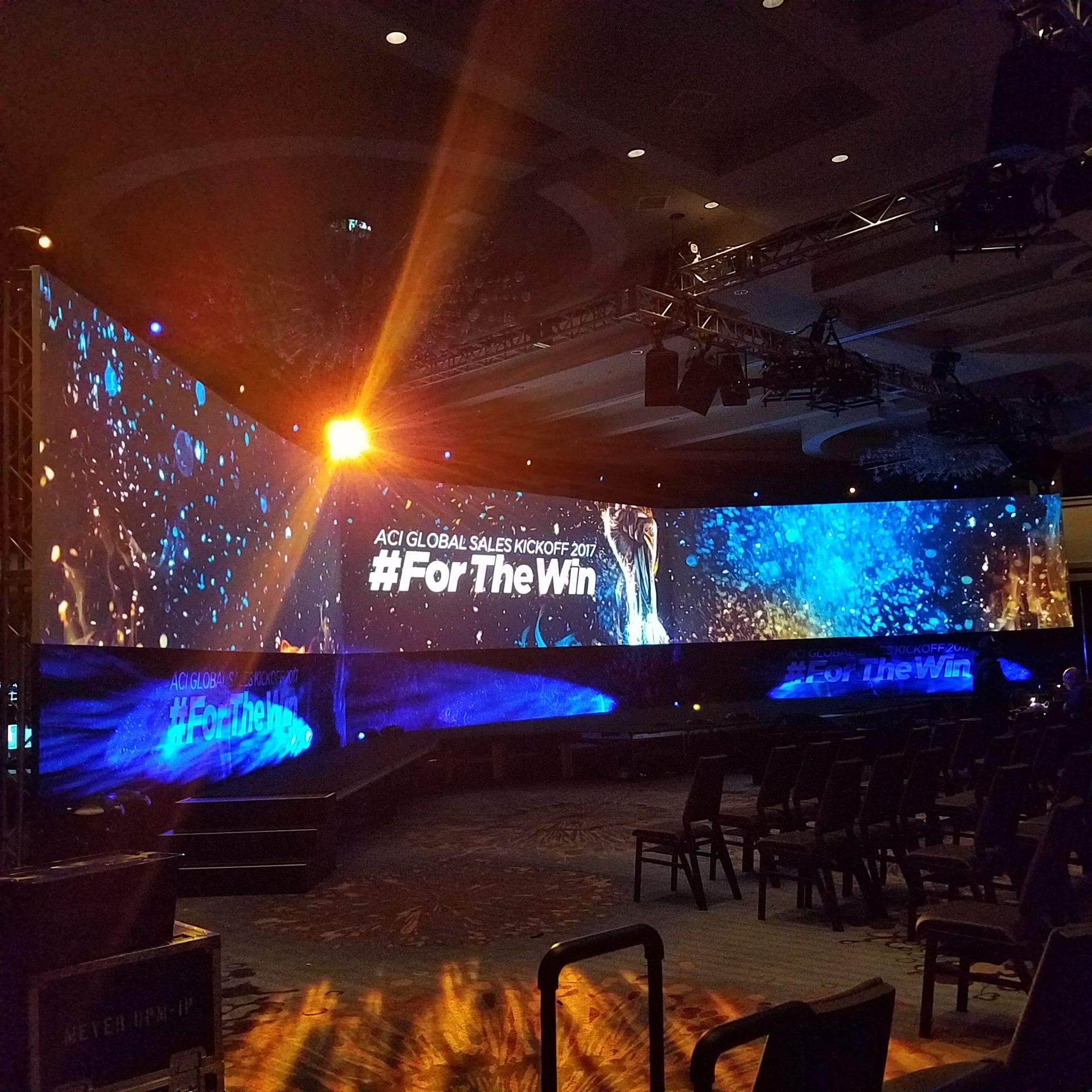 For The Win Custom Projection Screen Built Onsite