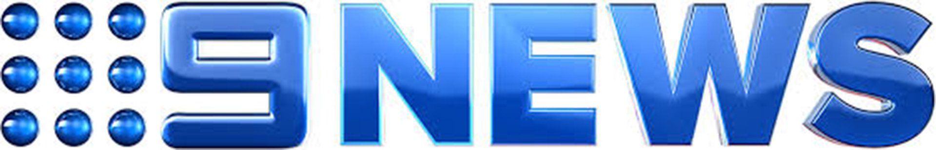 The word news is written in blue on a white background