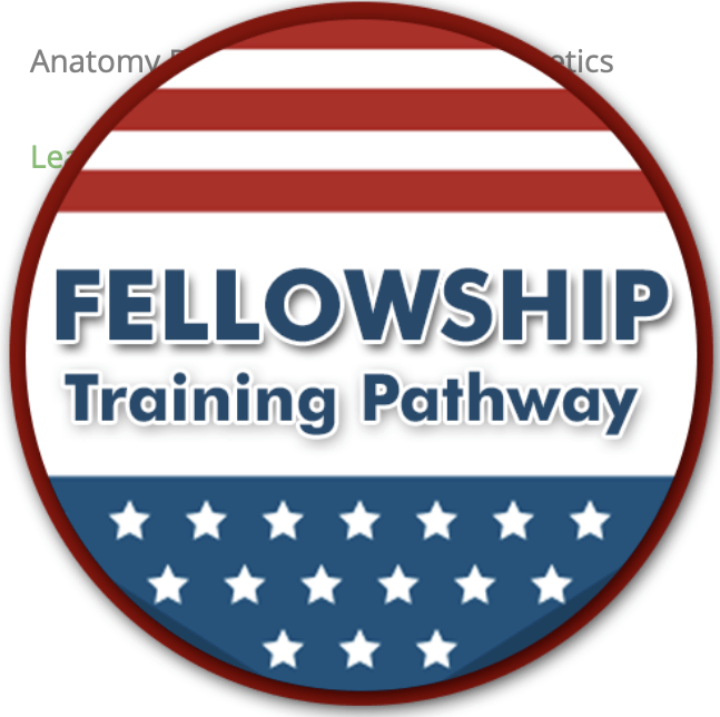 A button that says fellowship training pathway on it