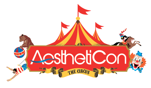 A logo for a circus called aesthetic con