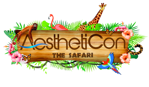 A wooden sign with a giraffe , flamingo , parrot and flowers on it.