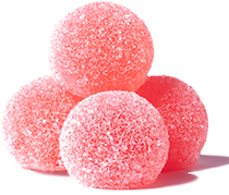pink pearl shaped cannabis edible