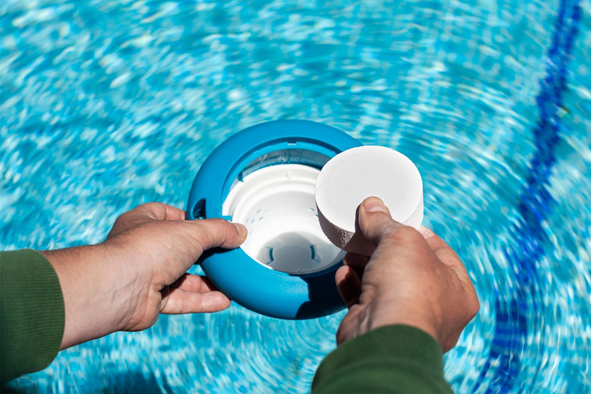 Putting Chlorine in Skimmer Bucket