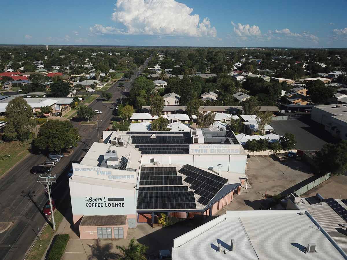 Solar Panel at the Top of Building — Solar Power Provider in Emerald, QLD