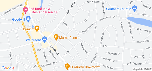 Map of business location