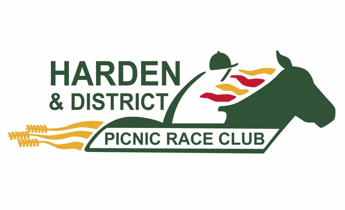 The logo for the harden & district picnic race club