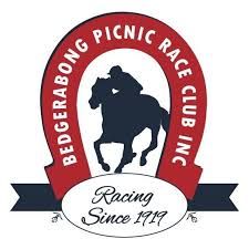 The logo for the bedgerabong picnic race club inc racing since 1919.