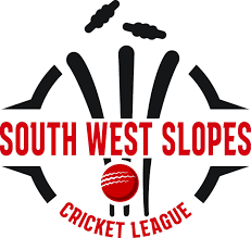 A logo for the south west slopes cricket league