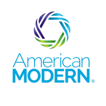 American Modern logo with a blue and green circular emblem above the company name
