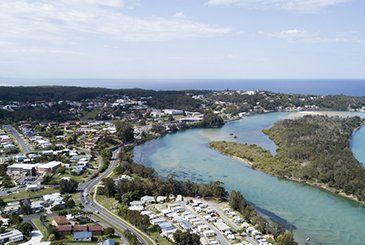 Nambucca Heads Aerial View — Earthmoving in Dorrigo, NSW Nambucca Heads Aerial View — Earthmoving in Dorrigo, NSW