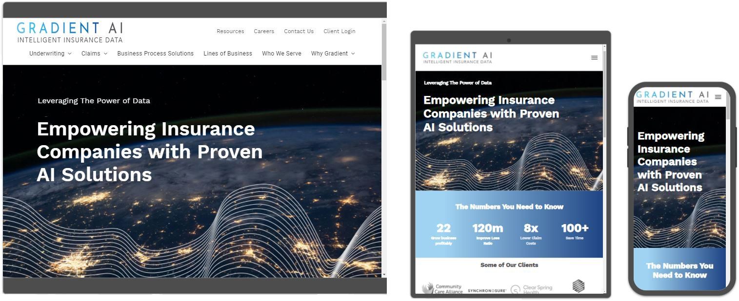 High tech website design Boston