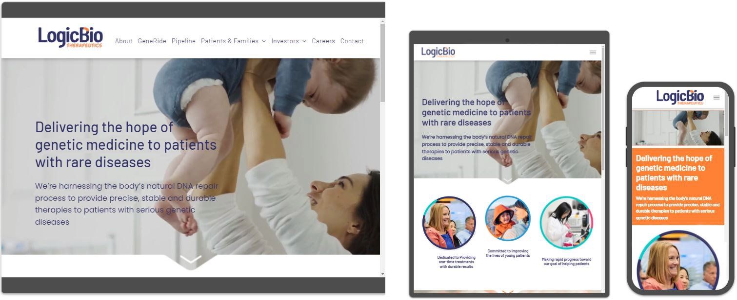 Biotech website design and development