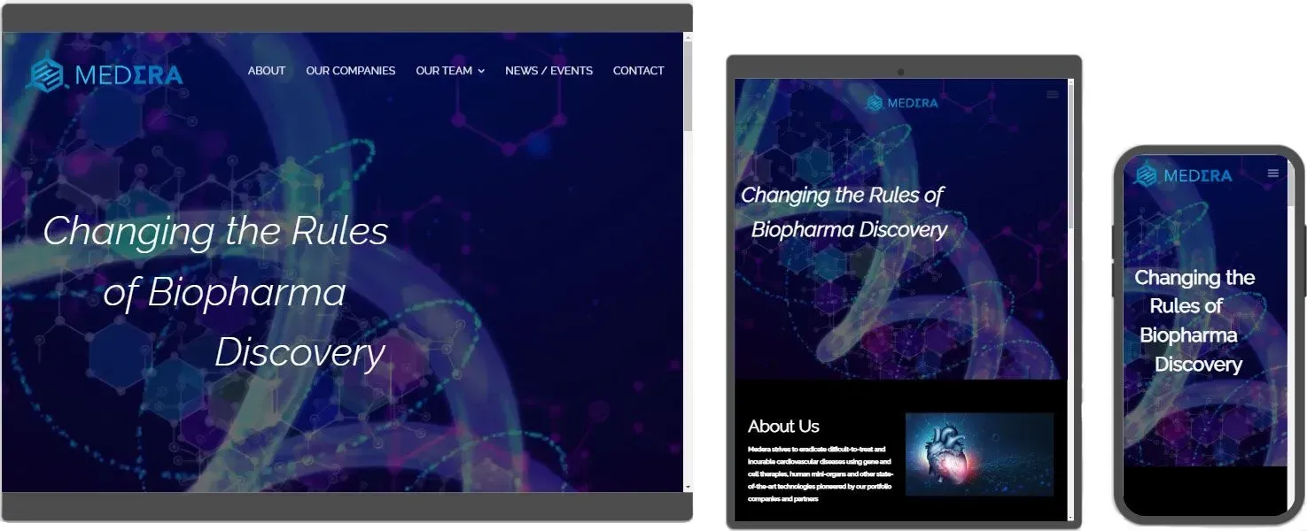 Biotech website design