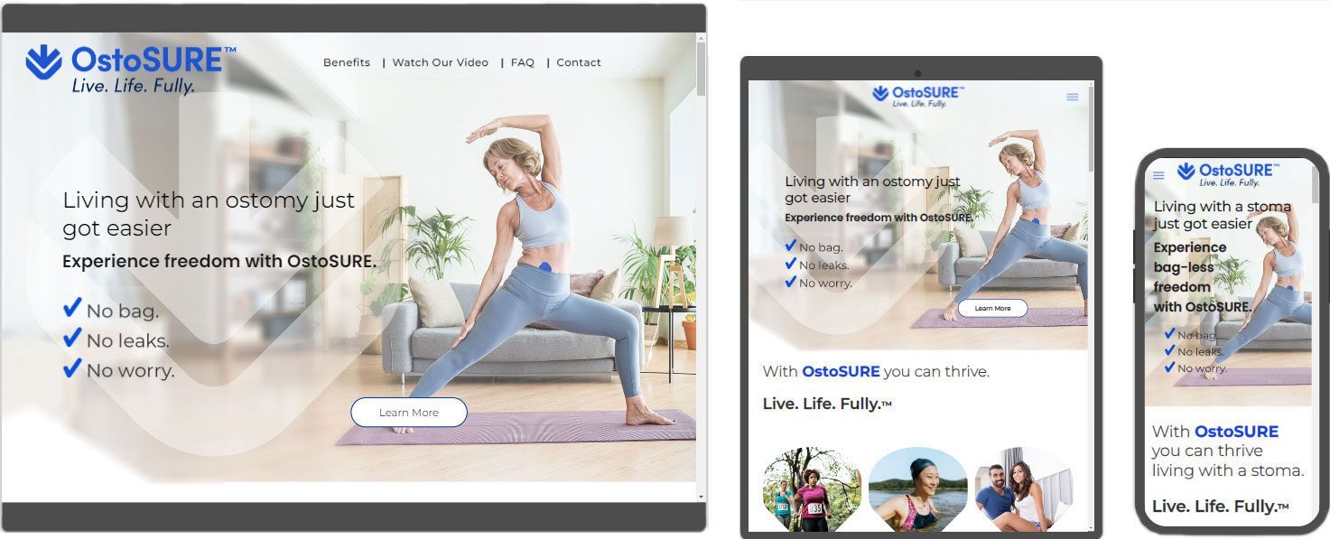 Medtech website design and development
