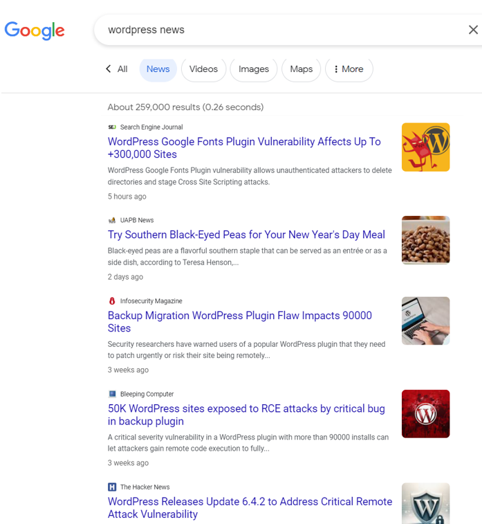 WordPress News
