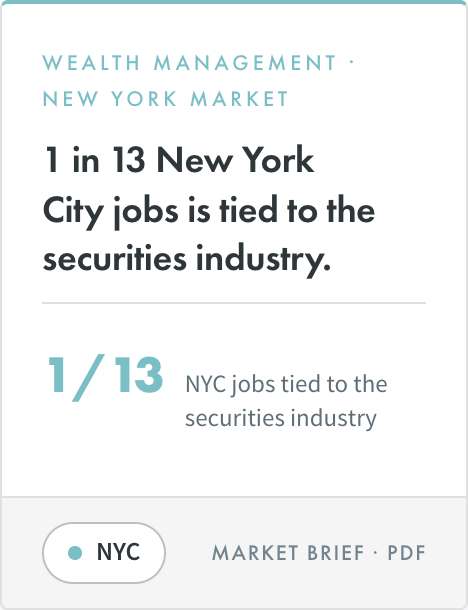 New York market financial services hiring brief 