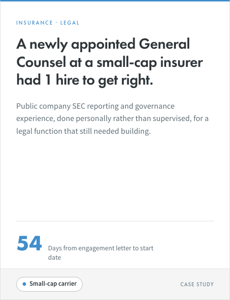 Assistant General Counsel placement