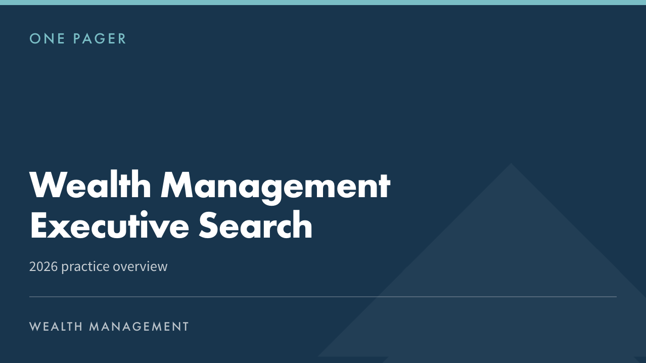 Click to download now. Wealth Management Search Strategy