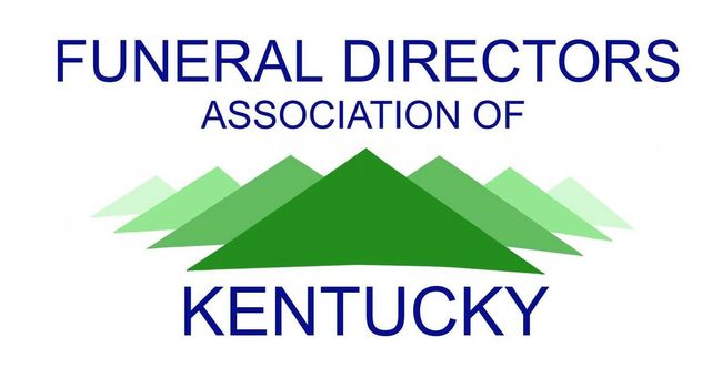 The logo for the funeral directors association of kentucky