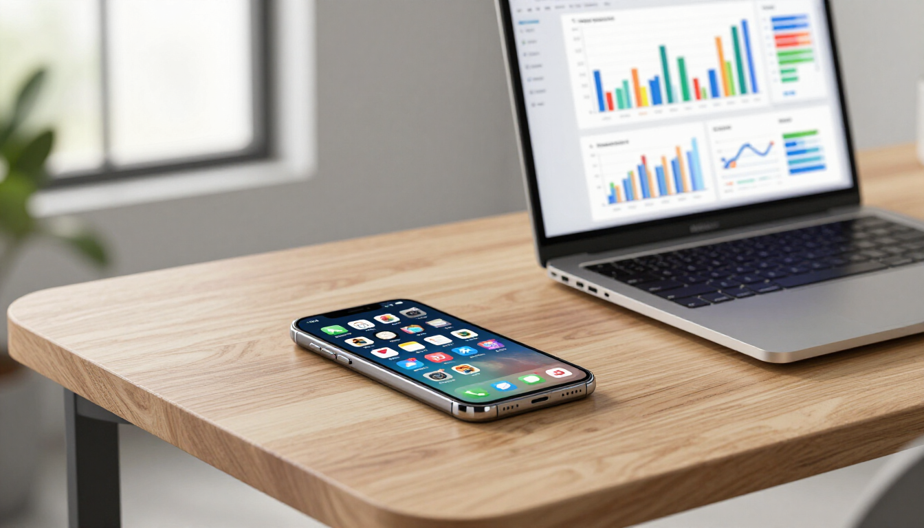 Social media strategy planning on a digital device