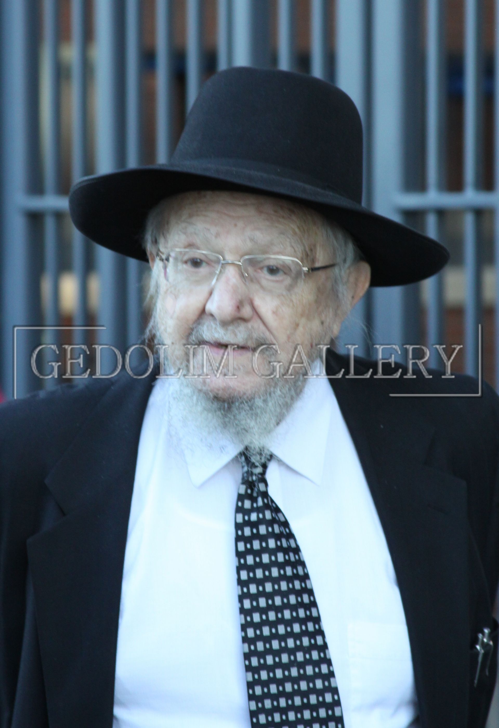 A man with a beard wearing a black hat and tie