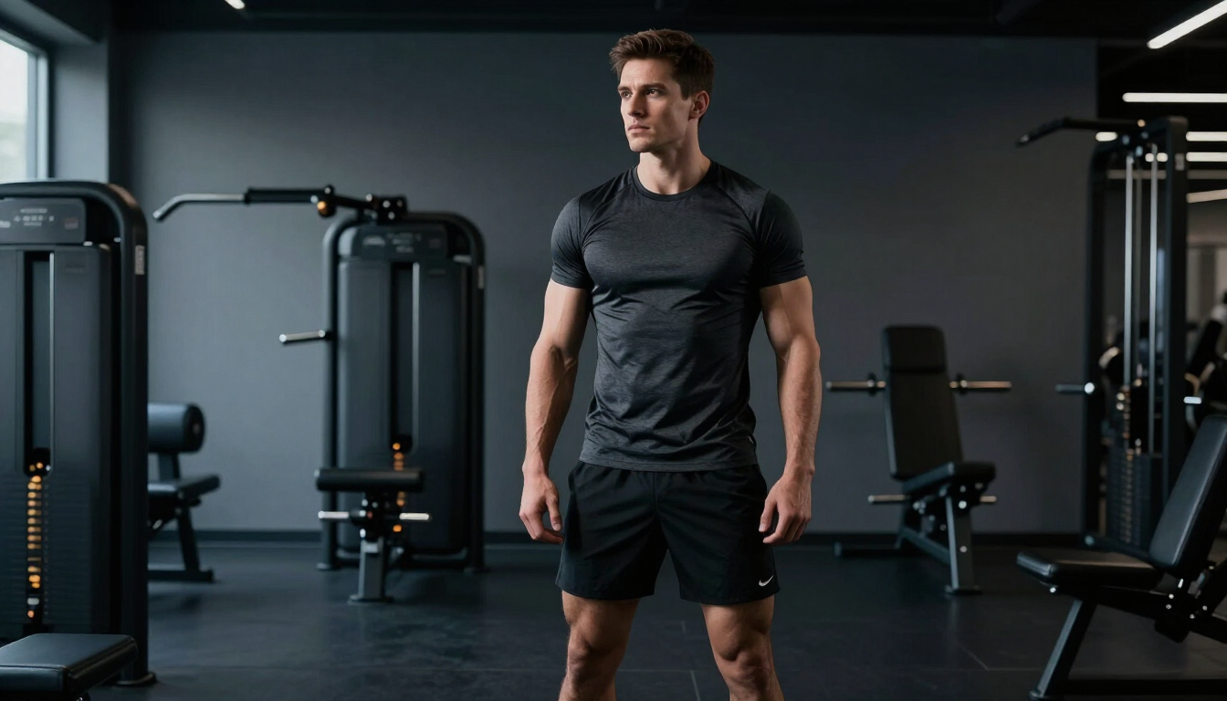 Disciplined individual leading in the gym and at home