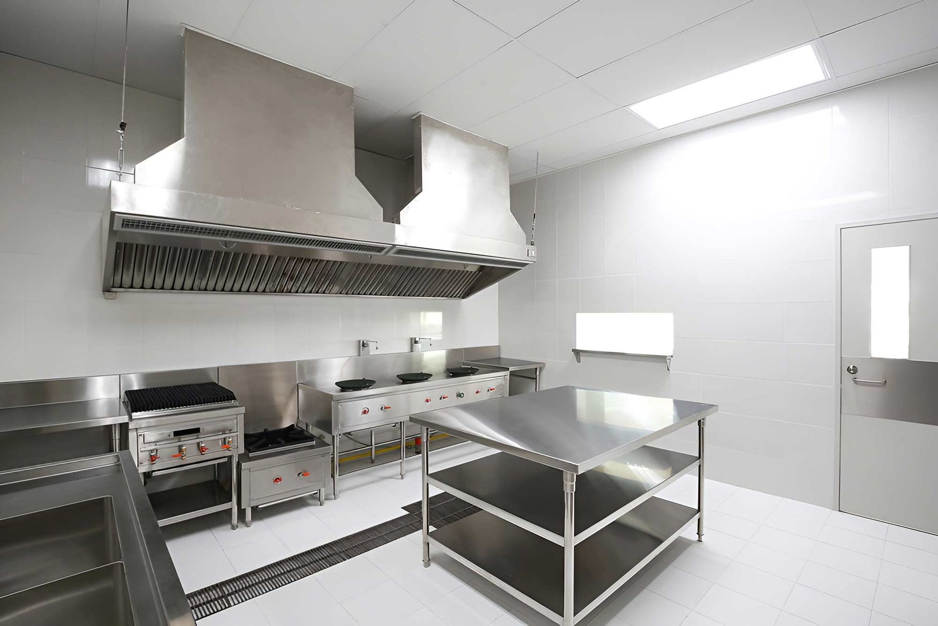 Commercial Kitchen With Stainless Steel Appliances — Macleay Air In West Kempsey, NSW