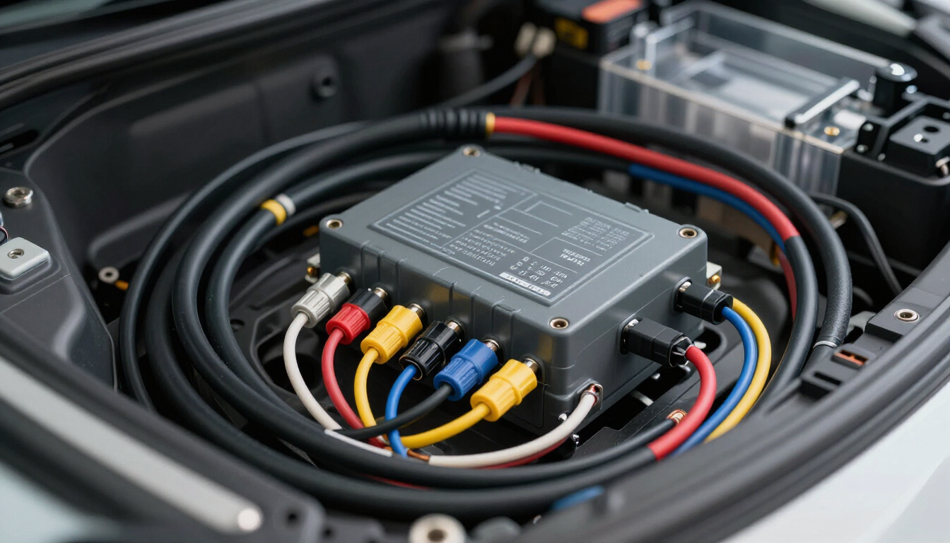 Módulo 4x4 y componentes electrónicos de una SUV