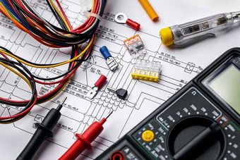 electrician tools and electrical equipment