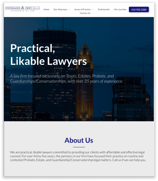 Sentinel Asset Protection desktop website view